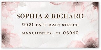 Wedding Address Labels: Gentle Petals Address Label, Pink, Address Label, Matte