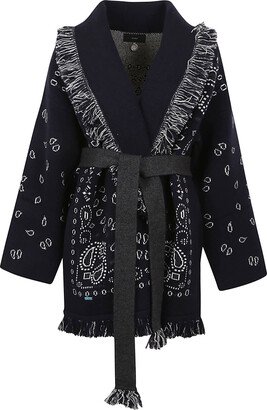 Bandana Jacquard Cardigan