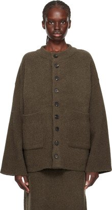 Birrot Brown Round Cardigan