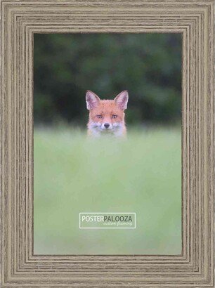 PosterPalooza 27x36 Rustic Wood Tone Complete Wood Picture Frame with UV Acrylic, Foam Board Backing, & Hardware