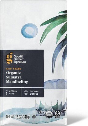 Signature Coffee Organic Sumatra Mandheling Medium Roast Ground Coffee - 12oz - Good & Gather™