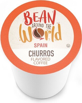 Bean Around The World Churro Flavored Coffee Pods, Keurig 2.0 compatible, 40 CT