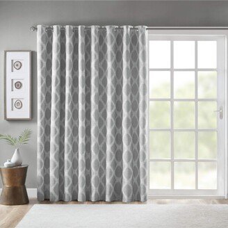 Gracie Mills Blakesly Printed Ikat Blackout Patio Curtain - 100x84