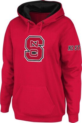 Women's Stadium Athletic Red Nc State Wolfpack Big Logo Pullover Hoodie