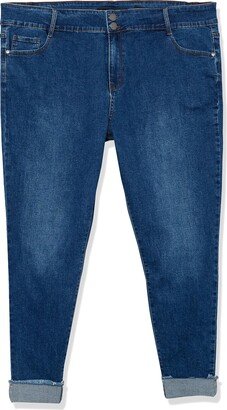 City Chic Women's Apparel City Chic Plus Size Jean A Chic Cuff in Denim