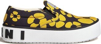 Floral-Print Sneakers