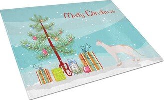 CK4596LCB Colorpoint Shorthair No.3 Cat Merry Christmas Glass Cutting Board