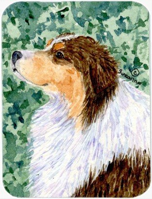 SS8738LCB 12 x 15 Australian Shepherd Glass Cutting Board