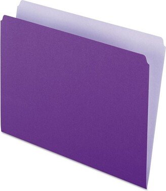 Colored File Folders Straight Top Tab Letter Lavender/Light Lavender 100/Box 152LAV