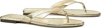 Capri Leather Flip-Flop (Spark Gold) Women's Shoes