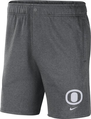 Oregon Men's College Fleece Shorts in Grey