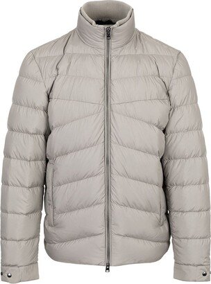 Zip Up High-Neck Puffer Jacket