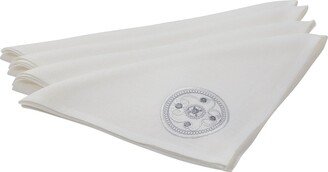 Irish Linen House Shield Napkins Cream