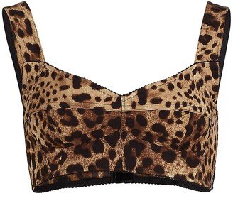 Leopard Print Crop Top