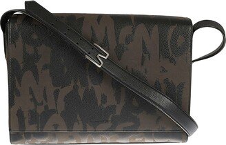 Logo All-over Printed Shoulder Bag