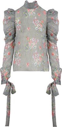 Siobhan Molloy Ditsy Bloom Print Blouse