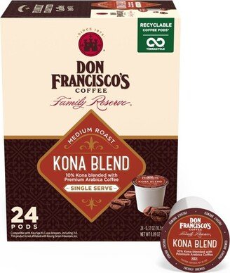 Don Francisco's Kona Blend Medium Roast Coffee - Single Serve Pods - 24ct