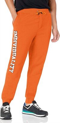 Men's Fleece Sweatpants In Orange