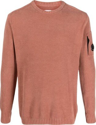 Lens-logo chenille jumper