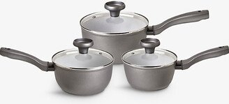 Earthpan Recycled-aluminium Non-stick Saucepans set of Three