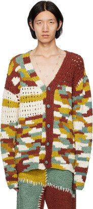 Multicolor Button Cardigan