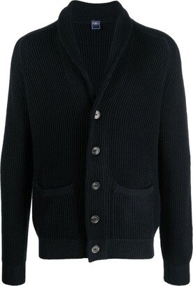 Ribbed-Knit Merino-Wool Cardigan