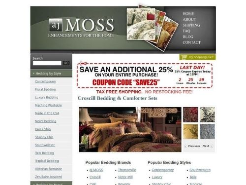 Aj Moss Promo Codes & Coupons