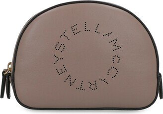Logo Perforated Beauty Case