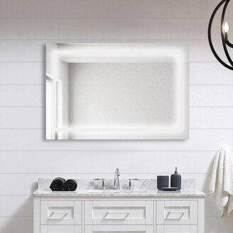 Flynama LED Dual Color Temperature Defogging Bathroom Mirror