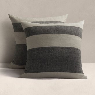 BR Home Bold Stripe Linen Sham Set