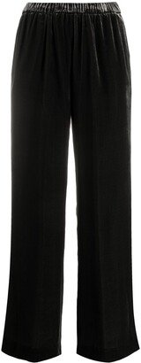 Straight-Leg Elasticated Trousers-AB