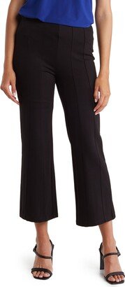 Pull-On Ponte Crop Wide Leg Pants