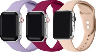 Assorted 3-Pack Silicone Apple Watch® Watchbands