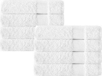 8pc Kansas Turkish Cotton Hand Towel Set White