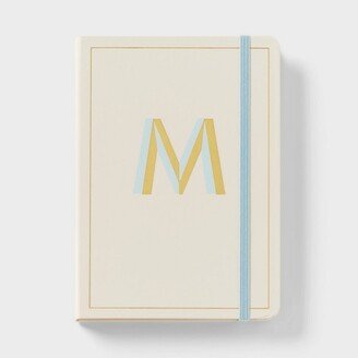 192pg College Ruled Journal 5x7 Cream Monogram M - Opalhouse™