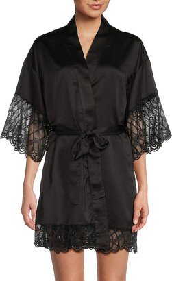 Gabby Lace Belted Robe-AA