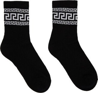 Black Greca Athletic Socks