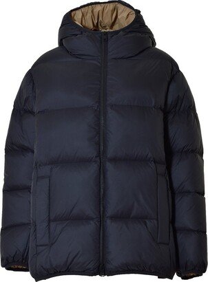 Zip-Up Hooded Puffer Jacket-AA