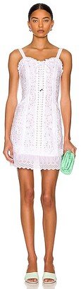 Lace Mini Dress in White