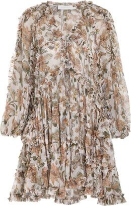 Chintz Billow Frill Mini Dress