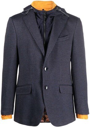 Layered Single-Breasted Blazer-AC