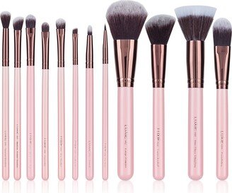 12-Pc. Signature Rose Gold Makeup Brush Set