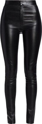 Skinny Lambskin Leather Pants