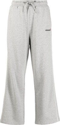 CHOCOOLATE Logo-Embroidered Cotton Track Pants-AB