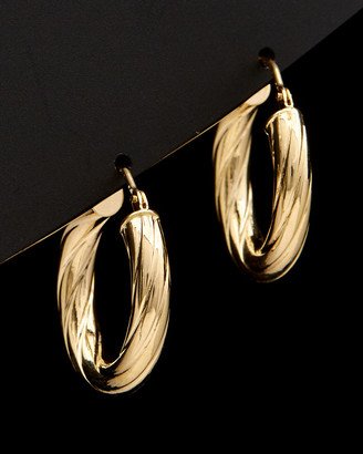 14K Twist Hoops