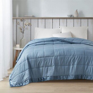 Gracie Mills Down Alternative Blanket - Full/Queen - Slate Blue