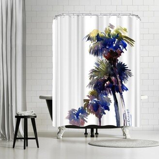 71 x 74 Shower Curtain, Palm Trees 5 by Suren Nersisyan