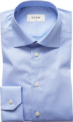 Men's Slim-Fit Micro Houndstooth Dress Shirt