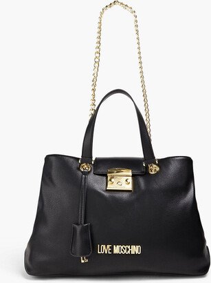 Faux leather tote-AB