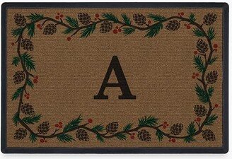 Winter Woods Monogram Doormat